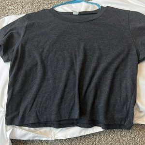 Medium gray cropped T-shirt